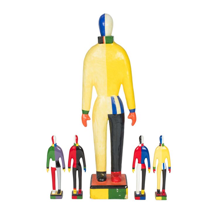 A group of five figures after Kazimir Malevich (Ukranian, 1879-1935)