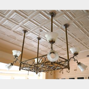 KITCHEN ISLAND POT RACK LIGHT FIXTURE