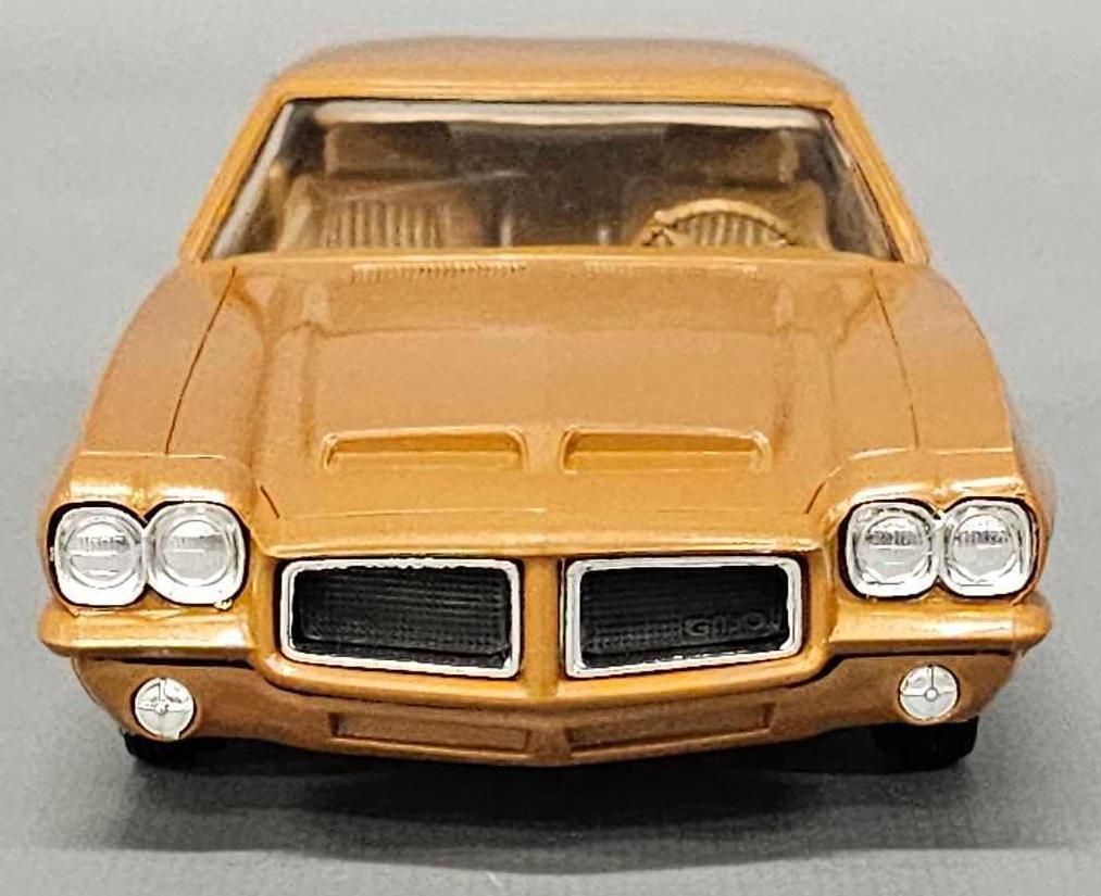 Mint 1972 Pontiac GTO hardtop anaconda gold dealer promo car in