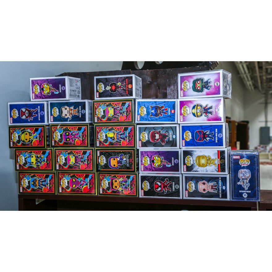 A Selection of Funko Pop! Marvel Figurines
