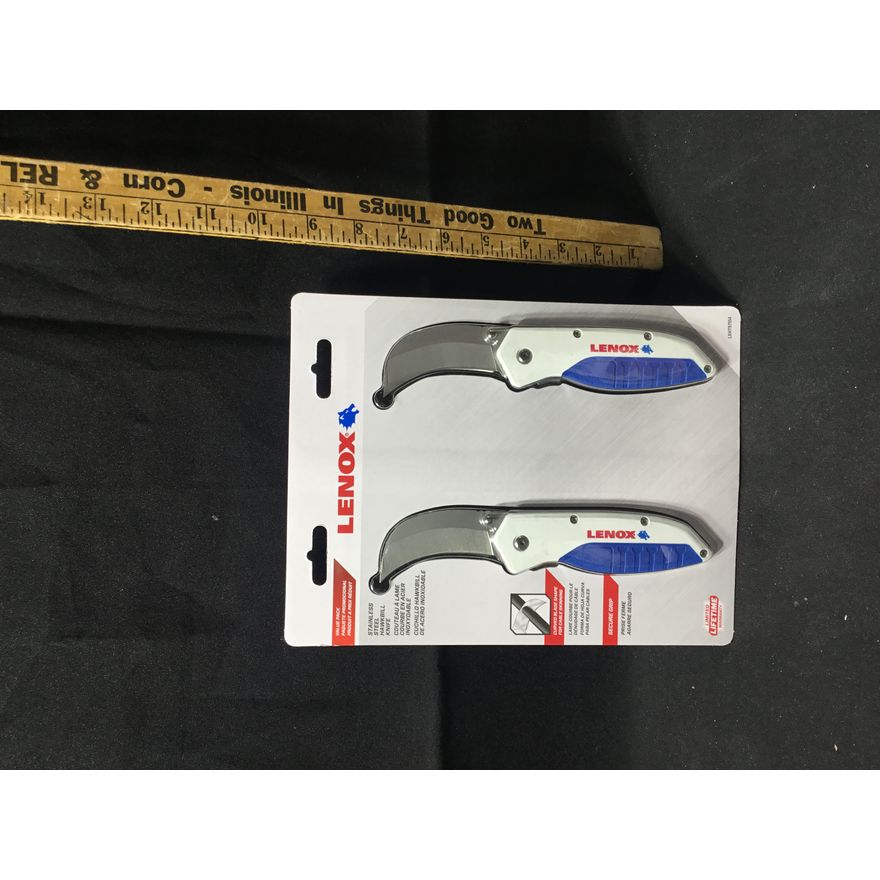 Lenox 2pk Stainless Steel Hawkbill Knife