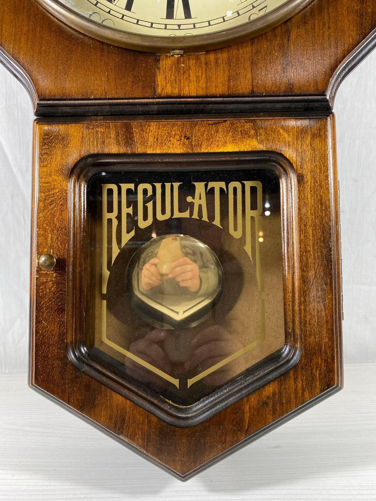 Vintage Verichron Regulator Wall Clock Back Mountain Auctions