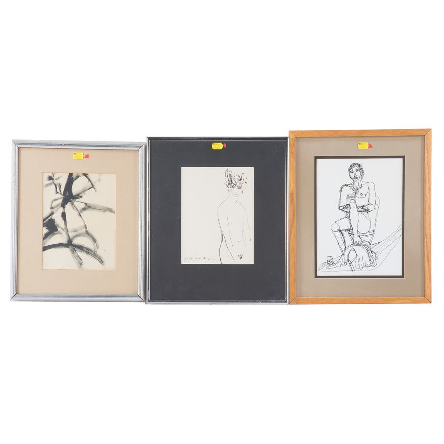 Three Assorted Framed Artworks