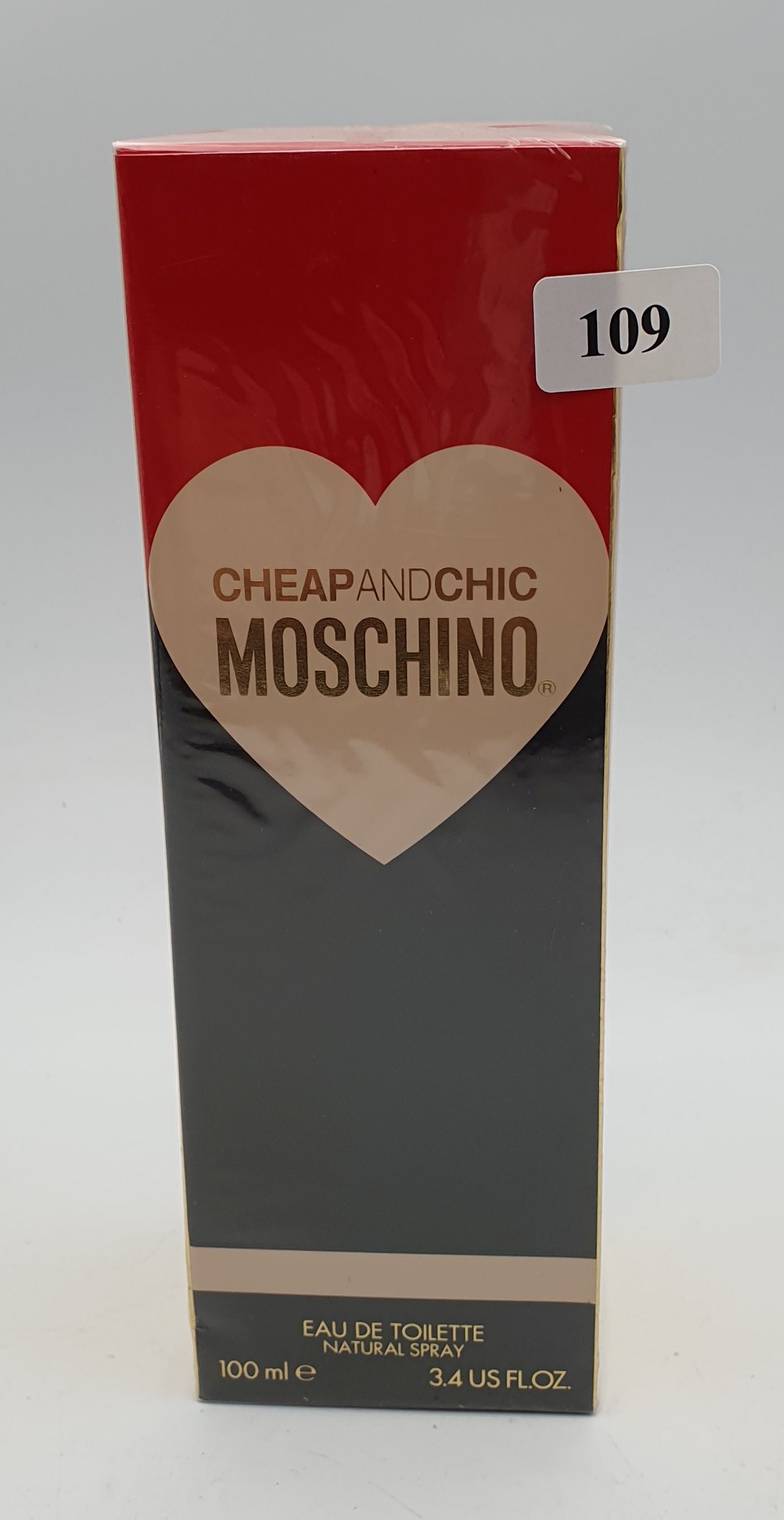 109 · A 100ml BOTTLE OF MOSCHINO 'CHEAP & CHIC' PERFUME FOR WOMEN