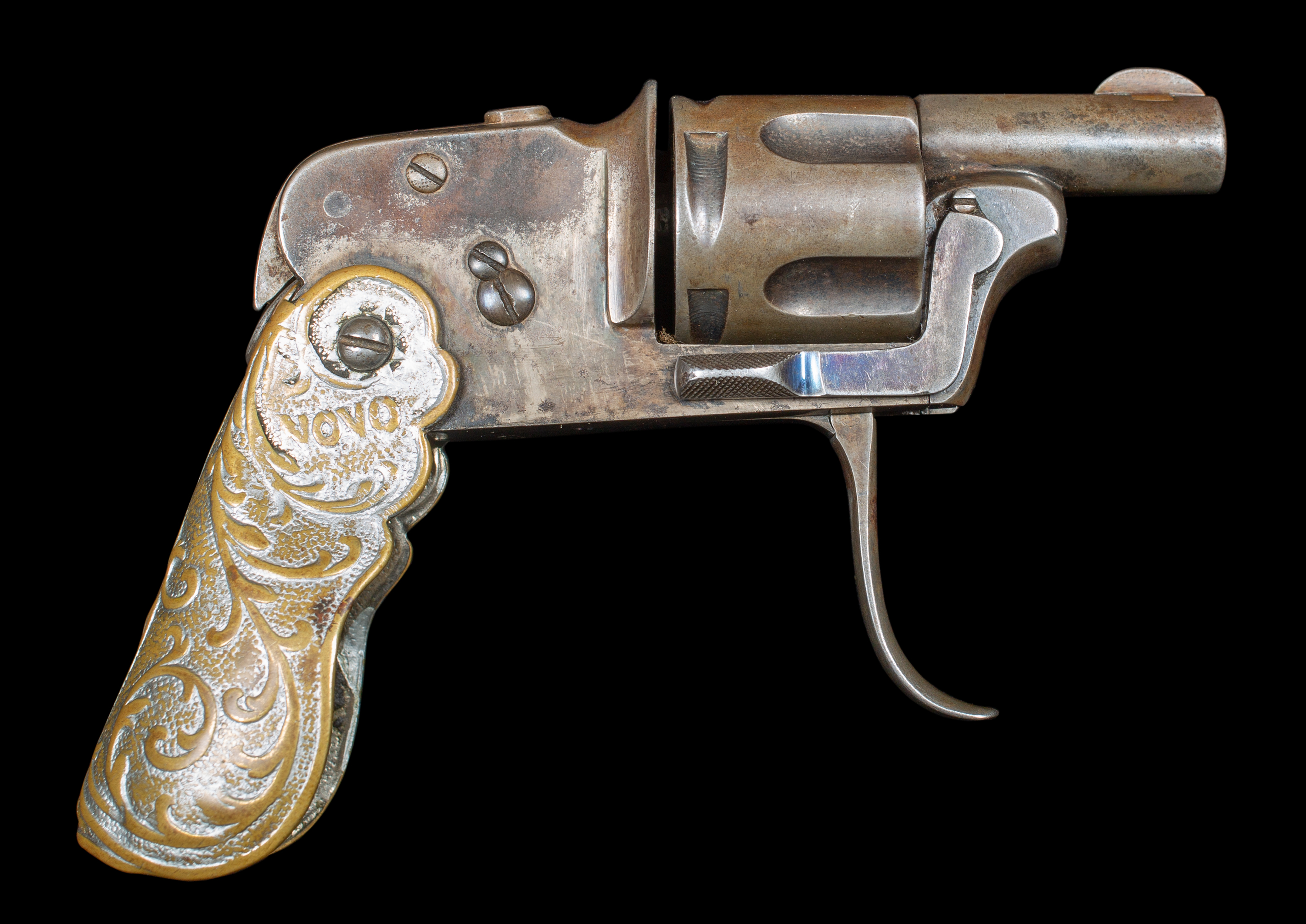 D.D. Oury's Patent NOVO Folding Grip Revolver | Old West Events
