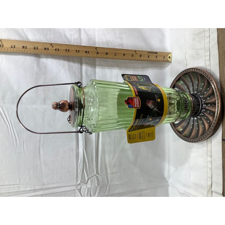 More Birds Roseland Feeder With Metal Base & Easy Fill Top - Holds Up To 1.3qt