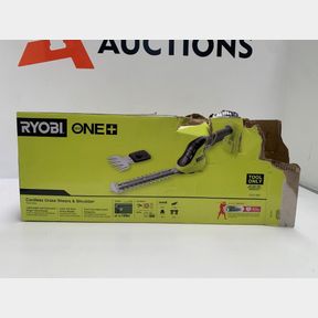 RYOBI ONE + CORDLESS GRASS SHEARS & SHRUBBER (TOOL ONLY)