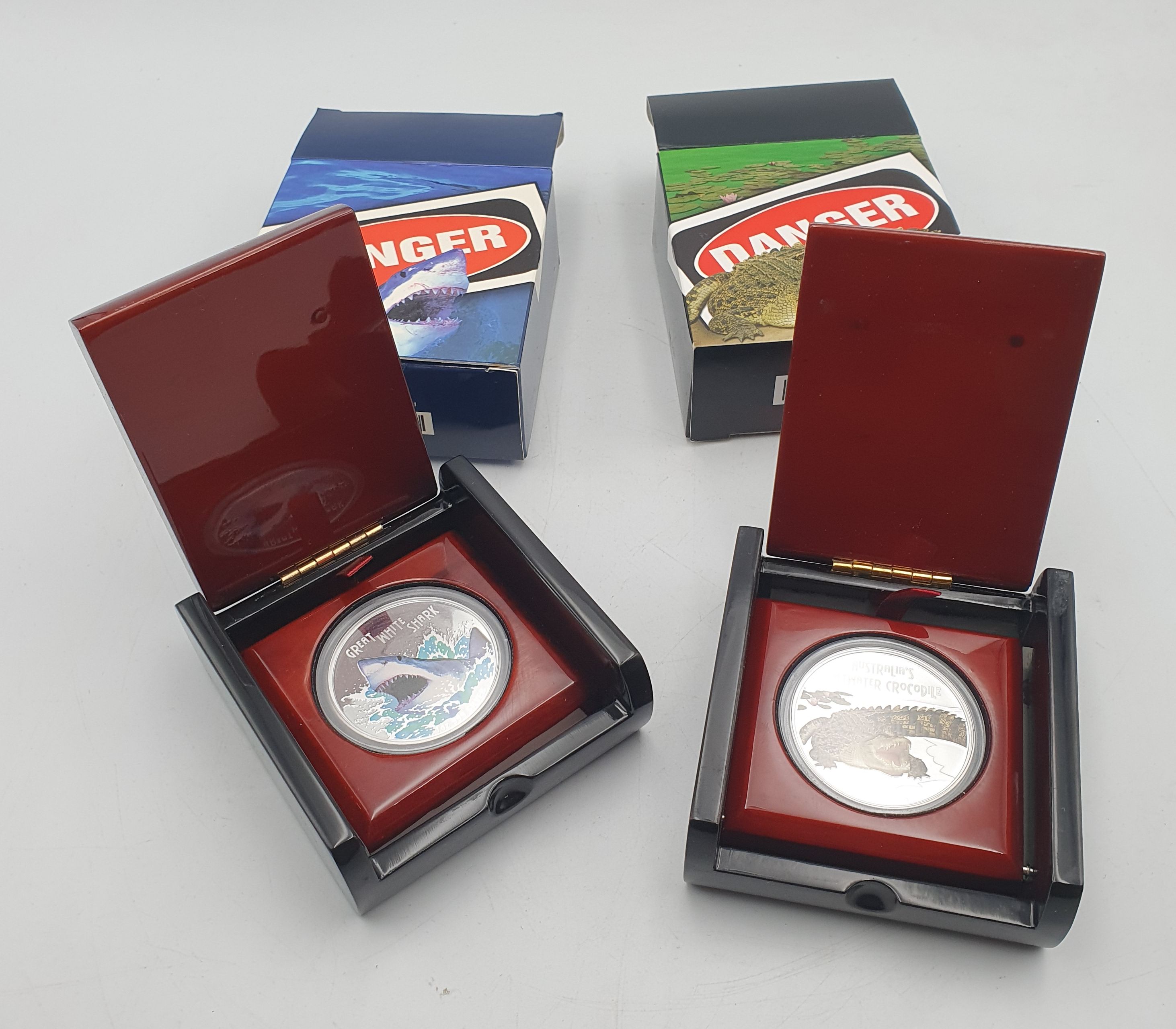 360 · A TUVALU 1oz 9999 FINE SILVER PROOF CROCODILE