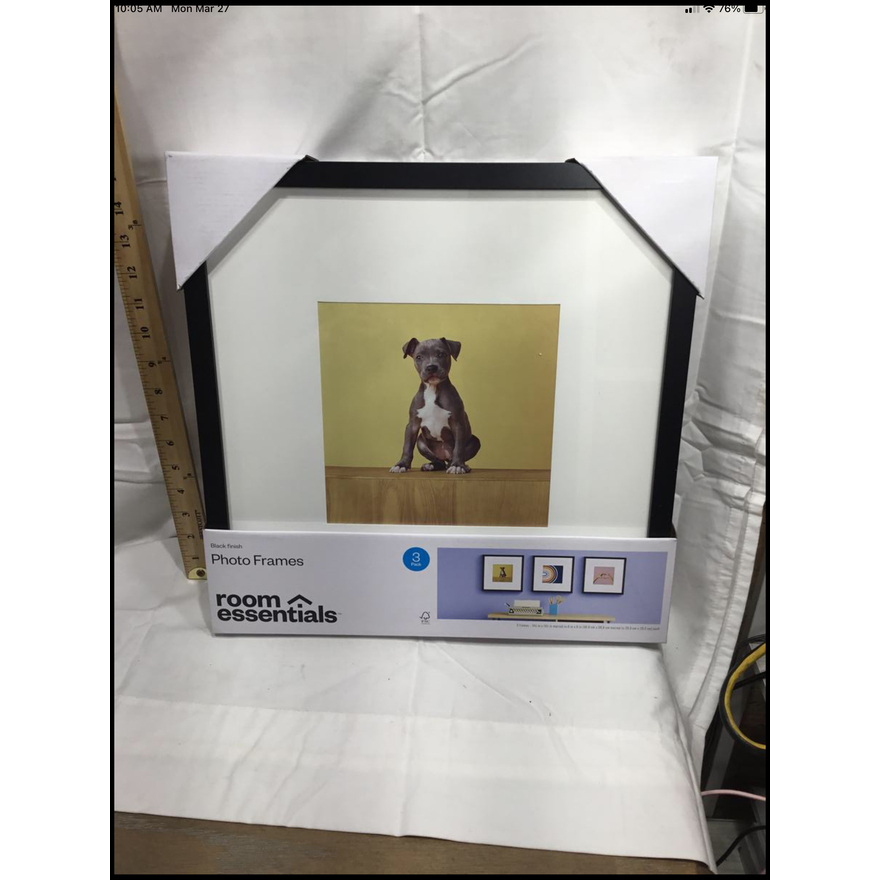 Room Essentials 3pk Black (14-1/2 x 14-1/2) Picture Frame