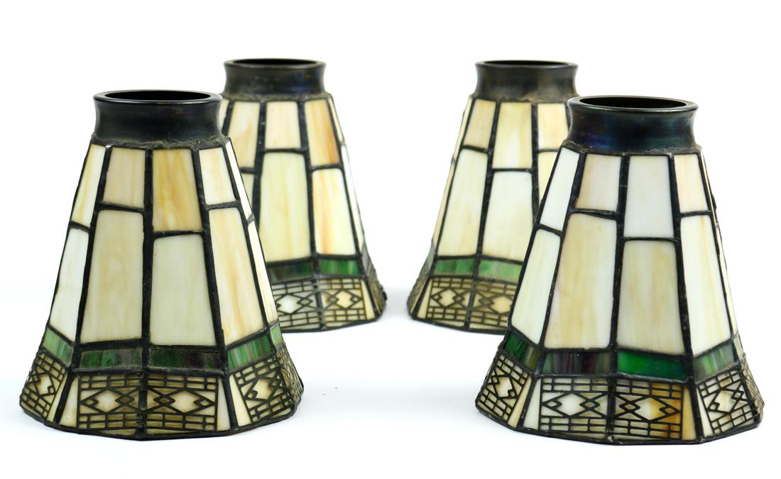 Style Leaded Glass Shades, Spectrum Stained Glass Lamp Shade Replacement