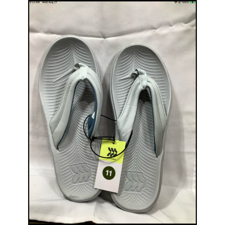 All In Motion Women's Size 11 Gray Flip Flops