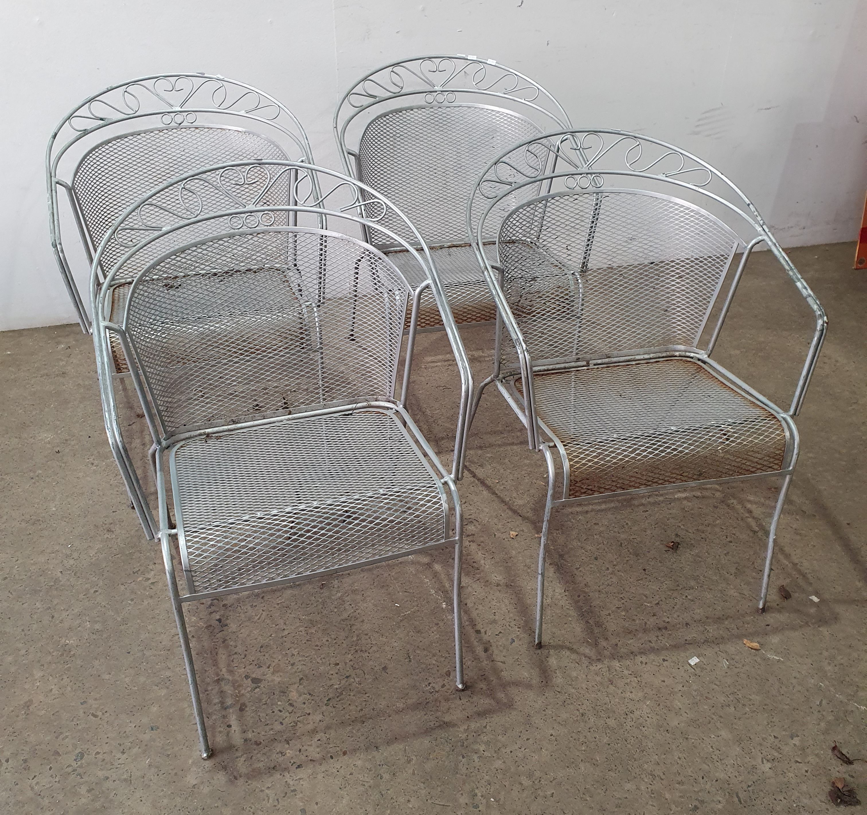 1088 · FOUR DECORATIVE OUTDOOR CHAIRS