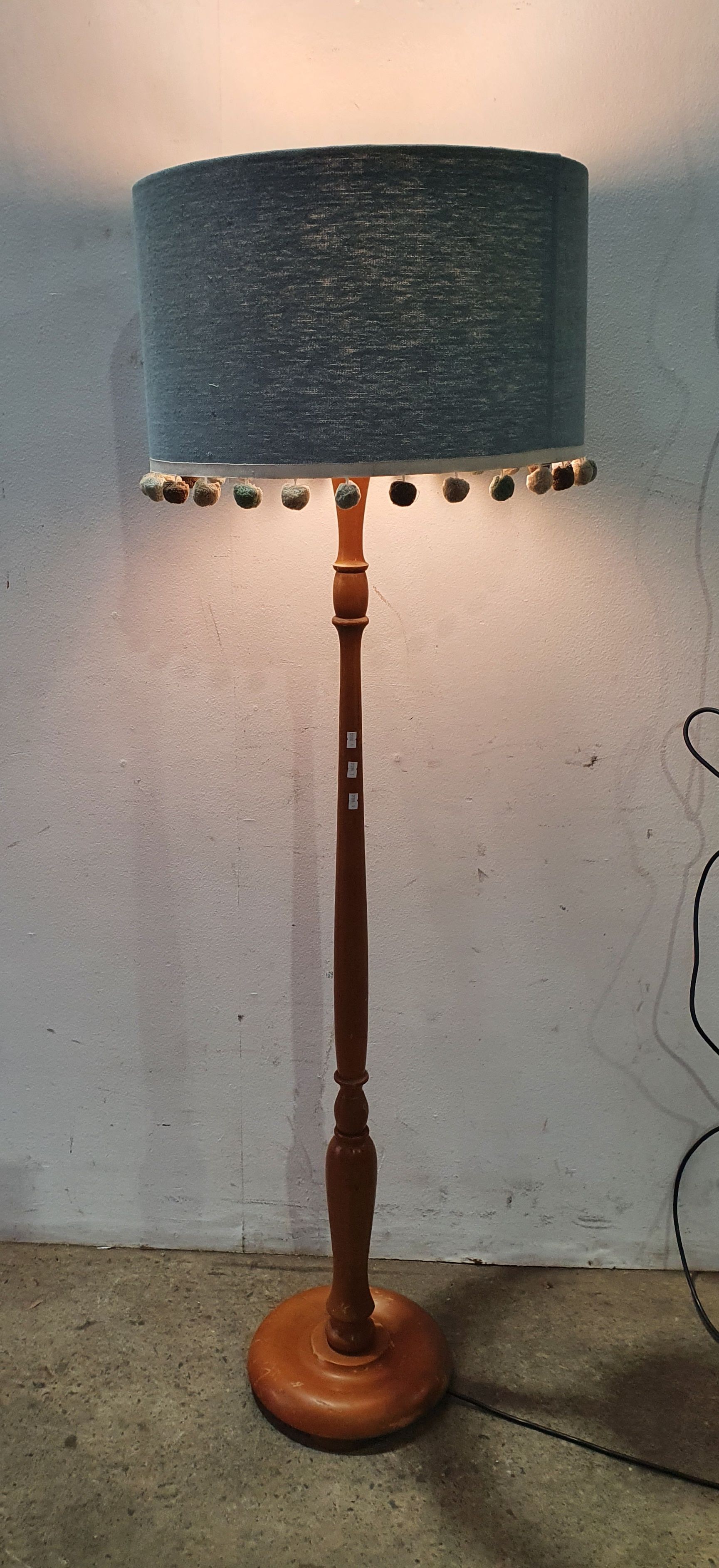 A Timber Standard Lamp