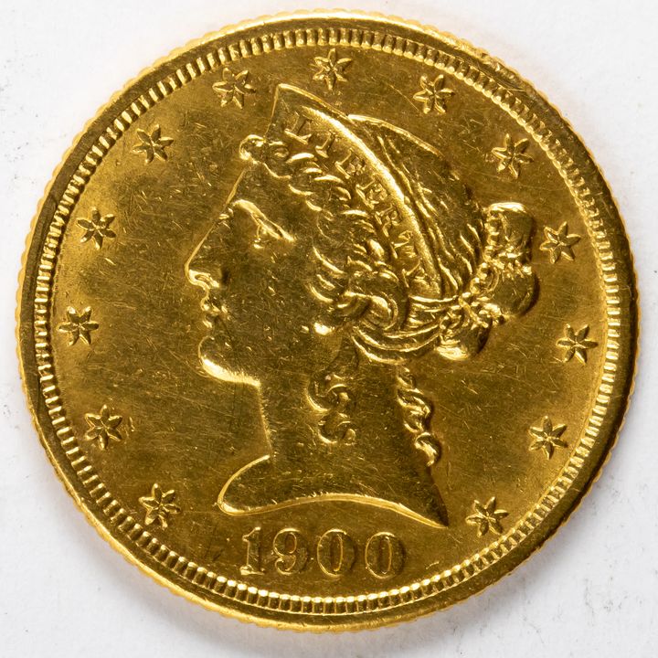 1900-S $5 Gold 1/2 Eagle Liberty Head
