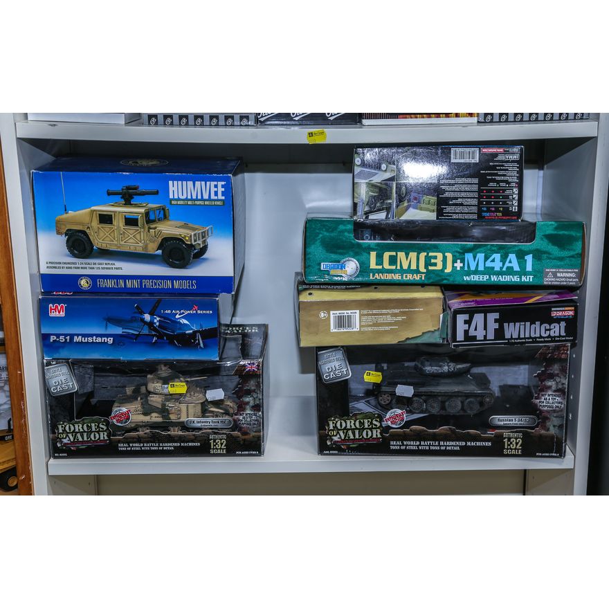 A Collection of Model Military Vehicles
