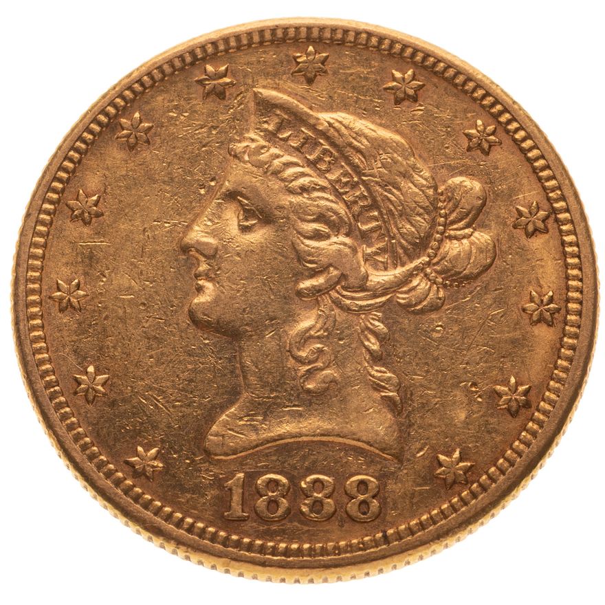 1888-S $10 Gold Eagle XF