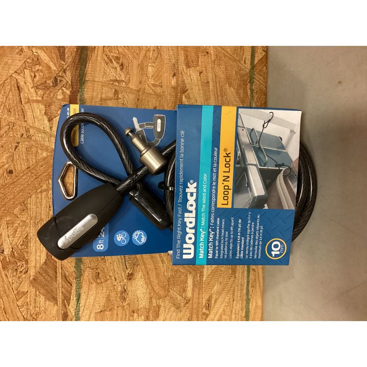 WordLock Loop N Lock 8 Ft. - Black