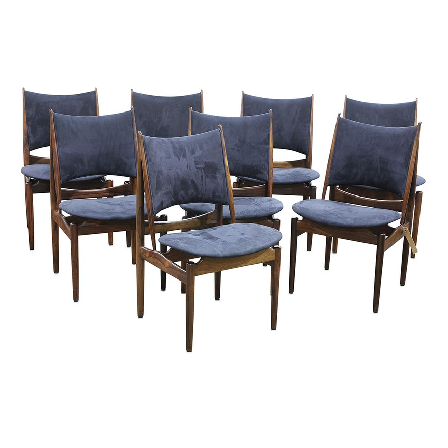 Finn Juhl for Niels Vodder Egyptian rosewood chairs
