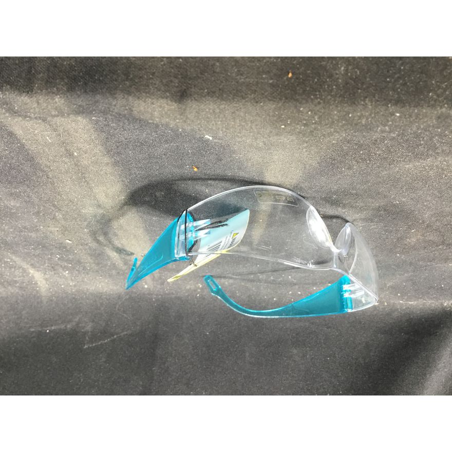 Safety Glasses - Clear w/ Teal Ear Pieces