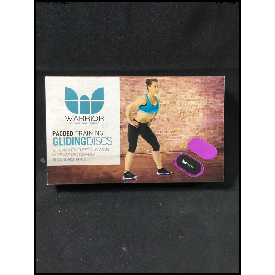 Warrior by Natural Fitness Padded Training Gliding Discs