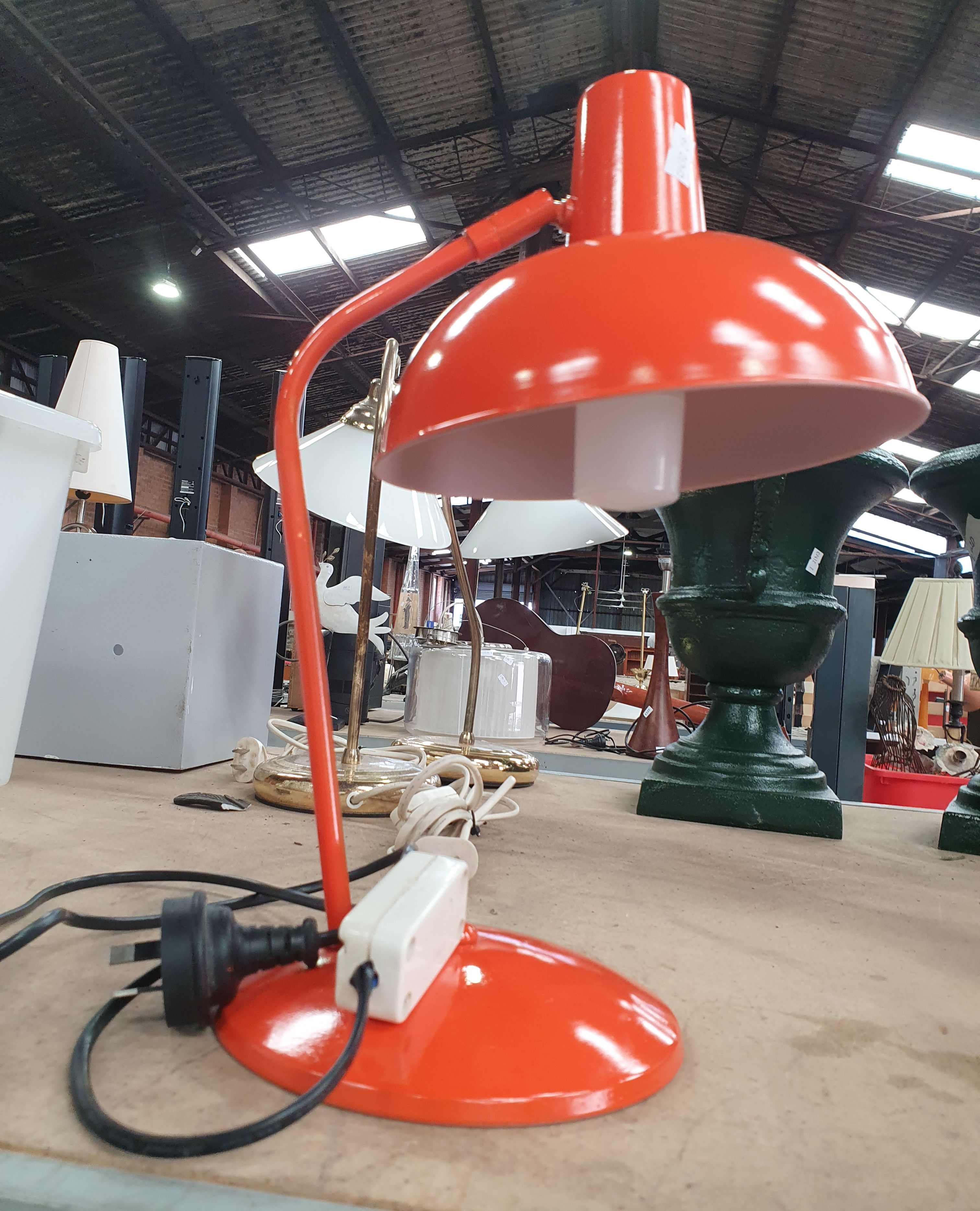 An Orange Desk Lamp