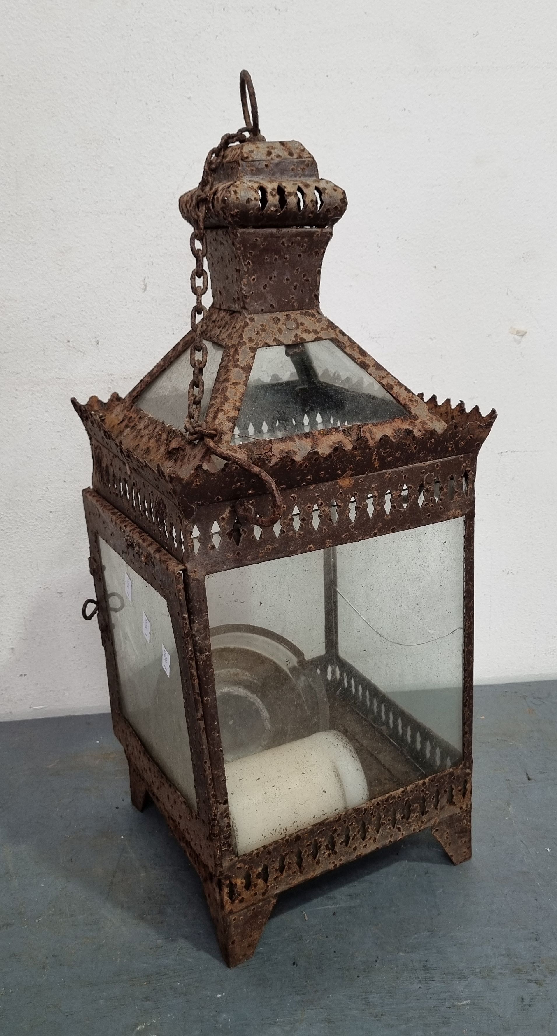 A Metal Candle Holder