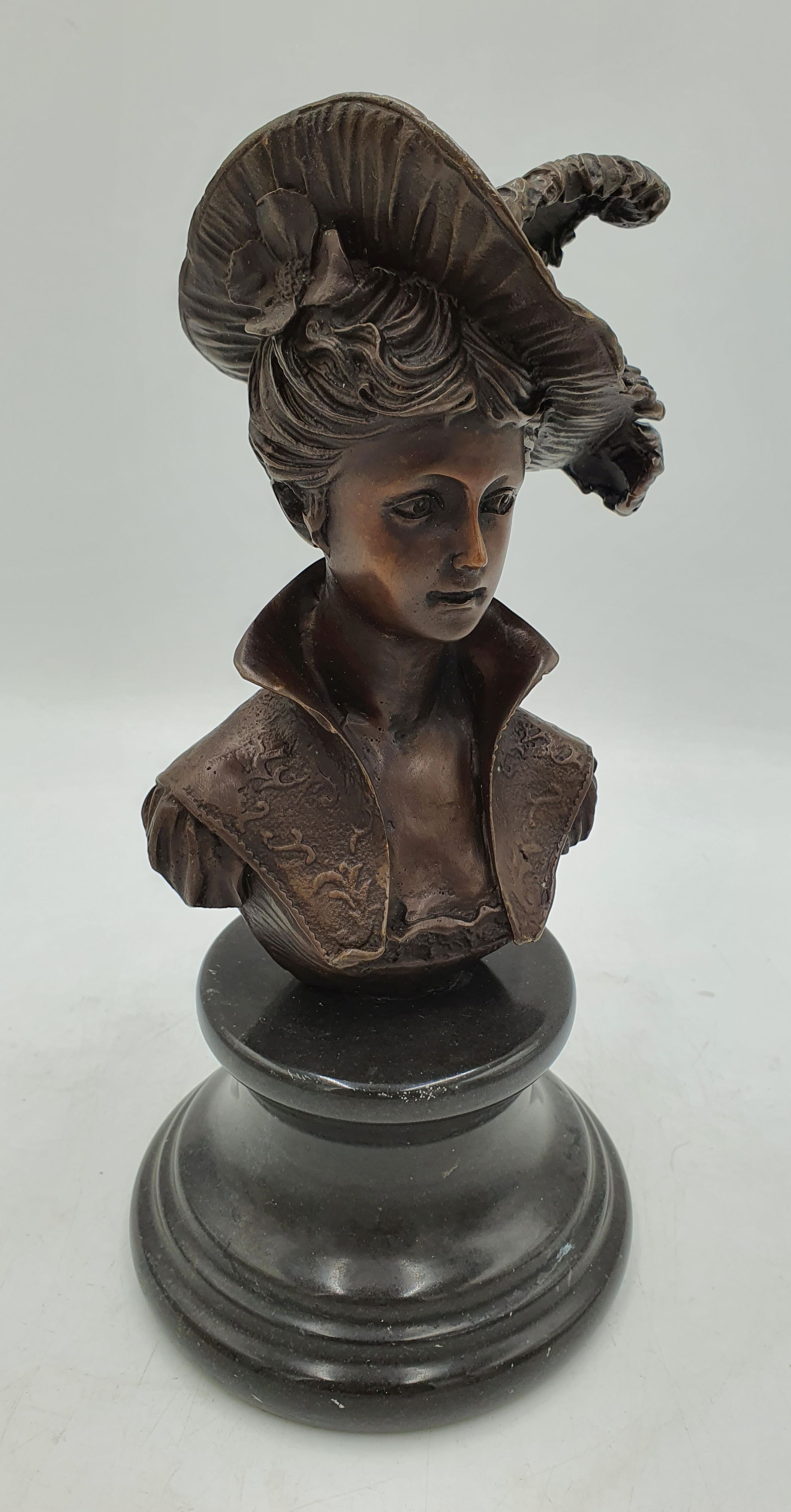A Bronzed Bust Of A Victorian Woman