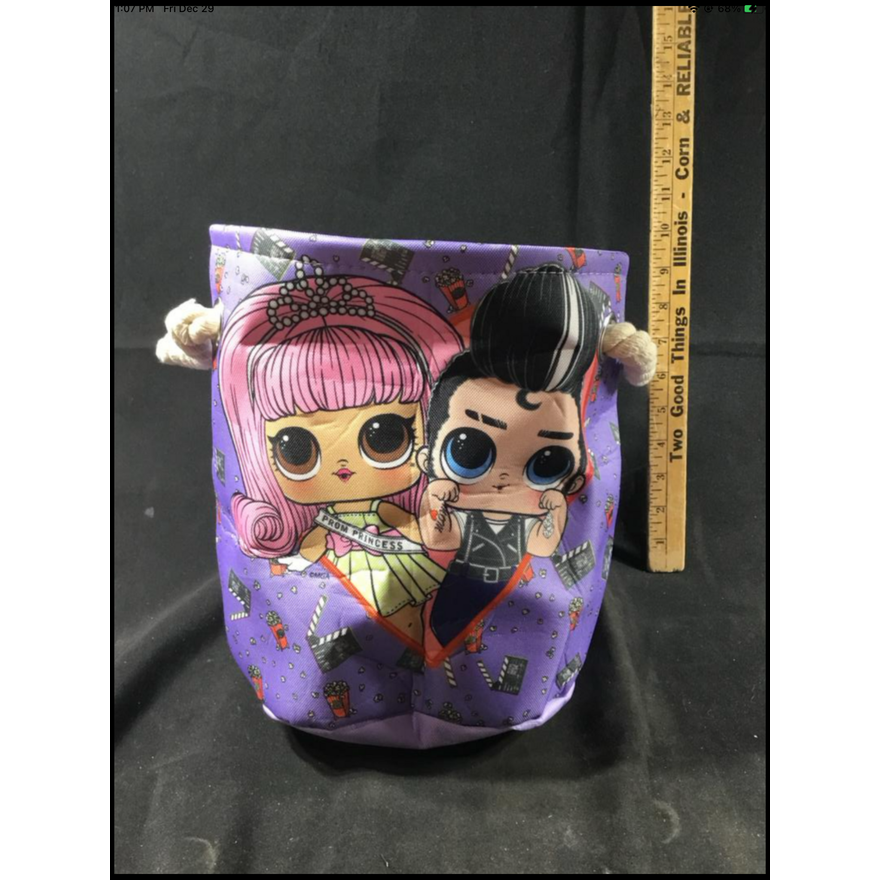 Small Purple LOL Surprise Storage Basket -10"H x 9"W x 9"D