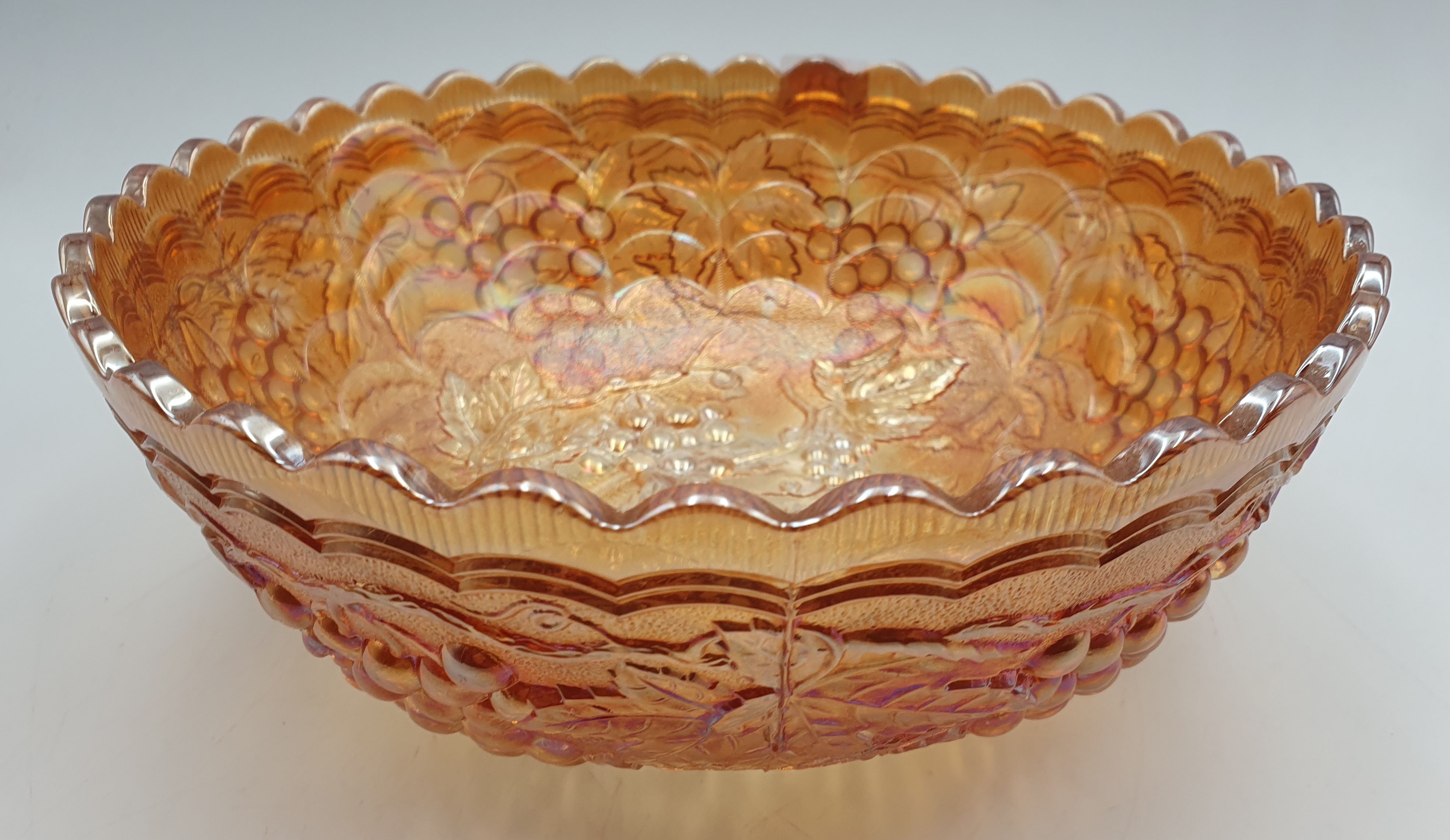 143 · A CARNIVAL GLASS BOWL