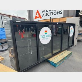 GLASS FRONT SLIDING DOOR CABINET ONLY (REMOTE UNIT)