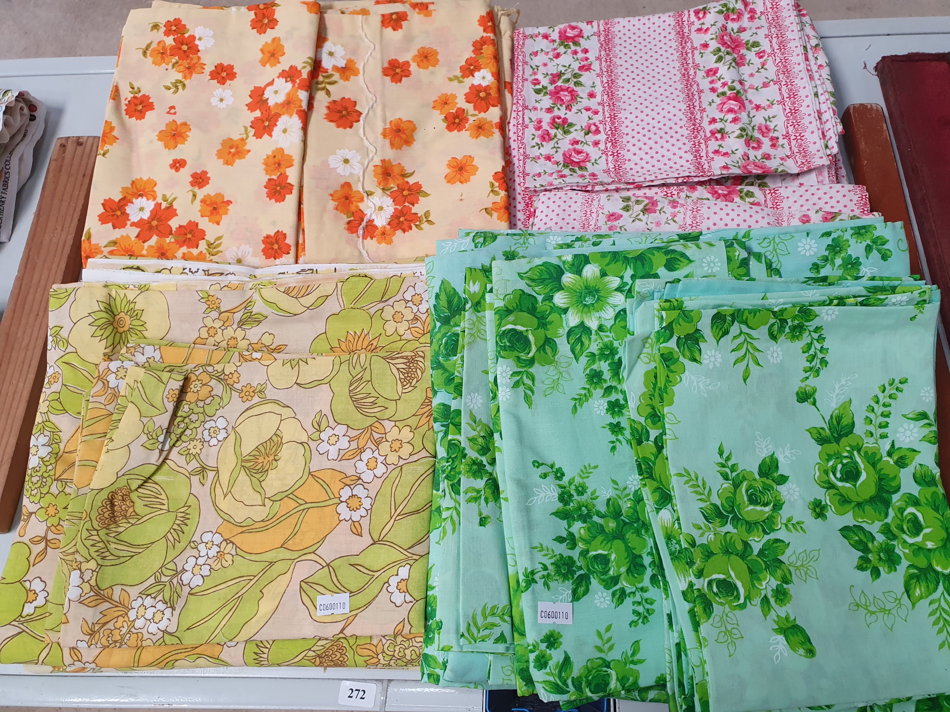 FOUR VINTAGE PRINTED SHEET SETS
