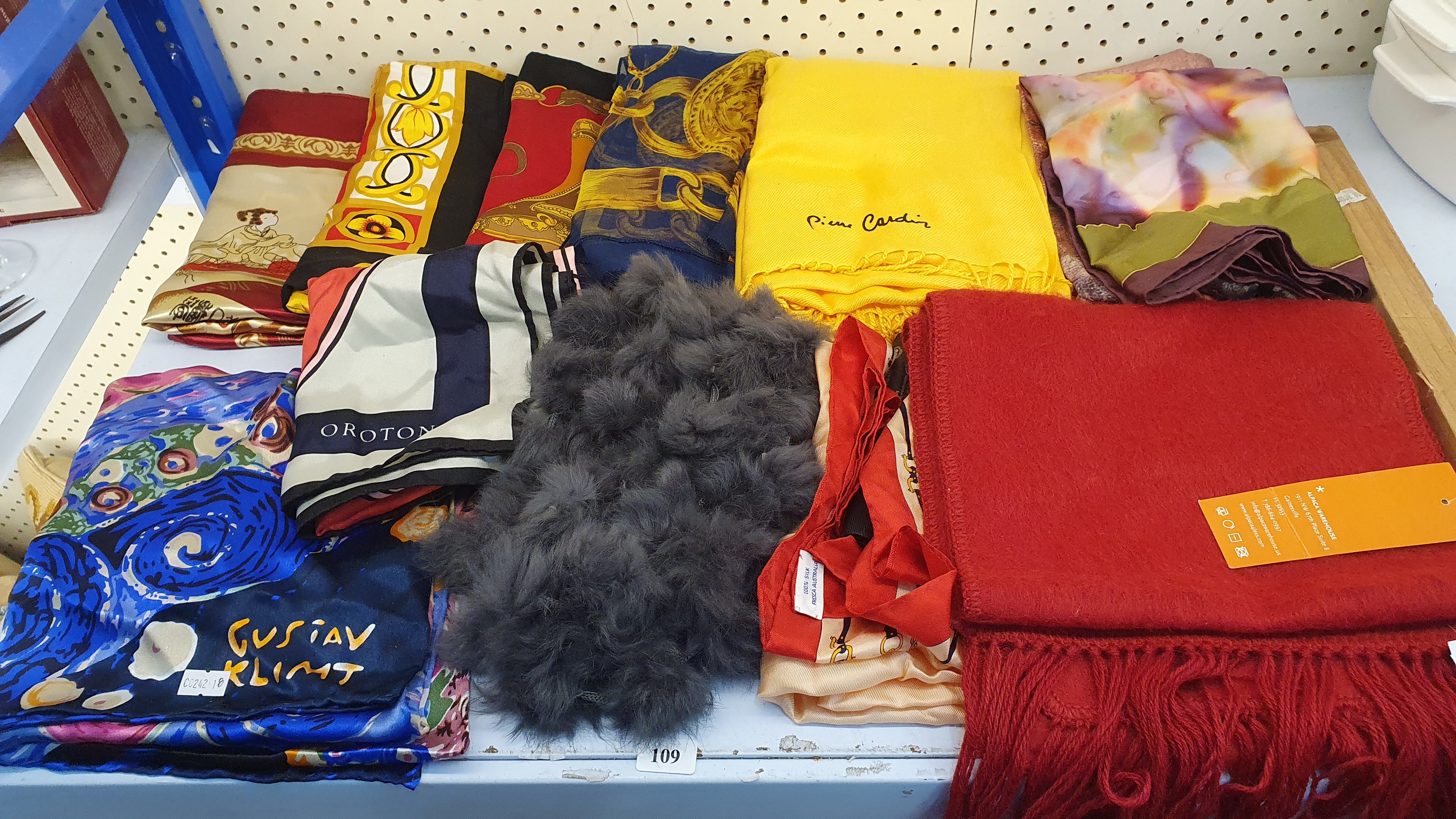 109 · A SELECTION OF SILK SCARVES AND OTHERS