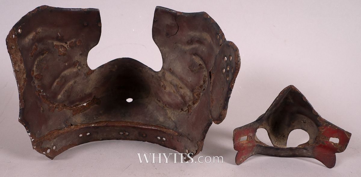16th/17th century beaten metal face mask and nose guard. | Whyte's