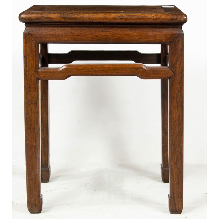 Chinese hardwood stool or side table