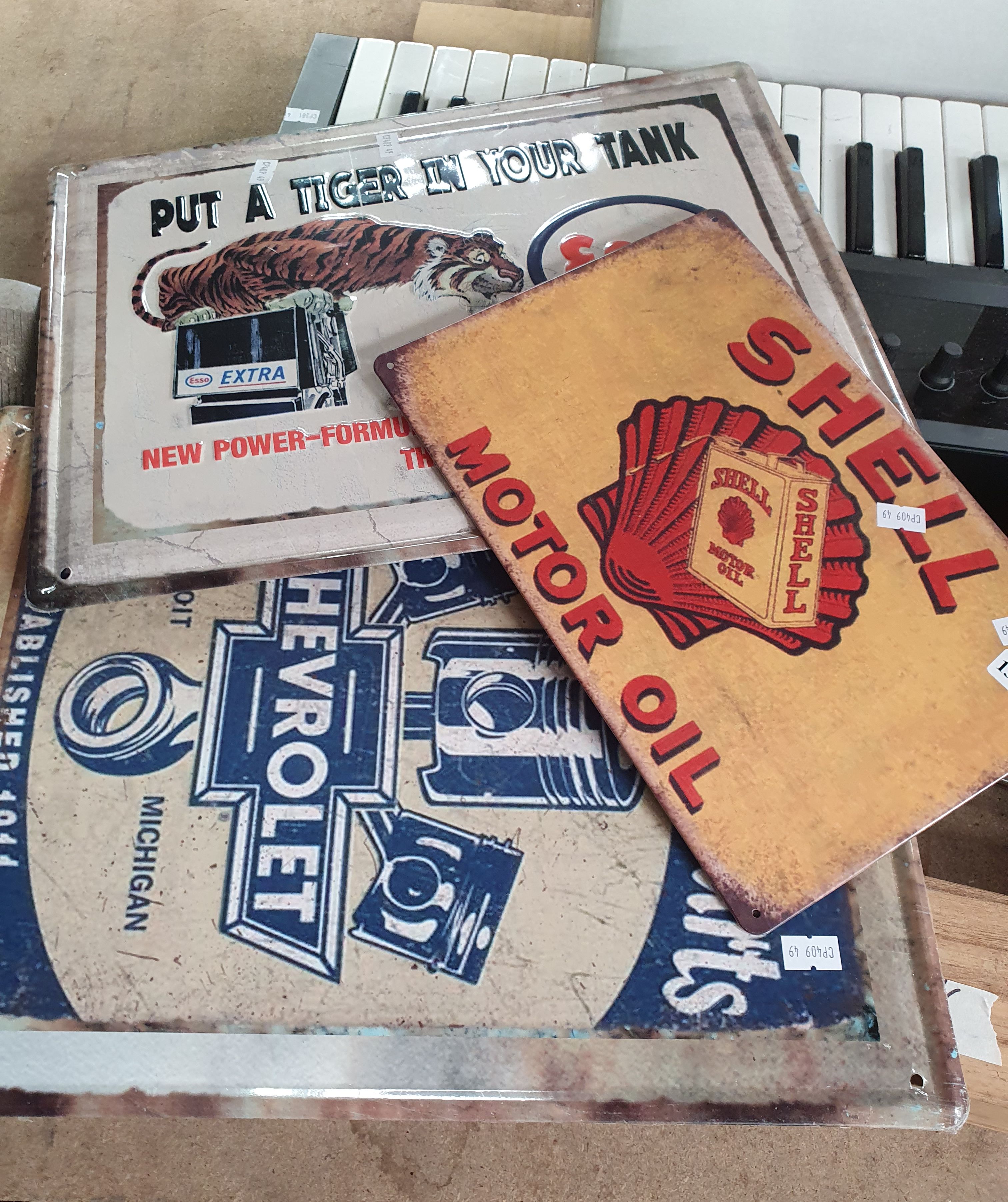 1314 · THREE REPRO SIGNS