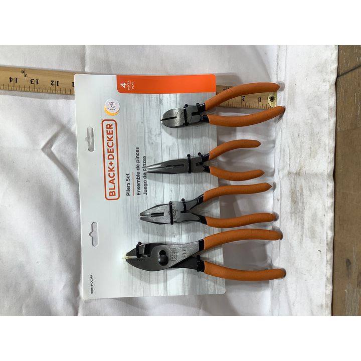 Black+Decker 4pc Pliers Set