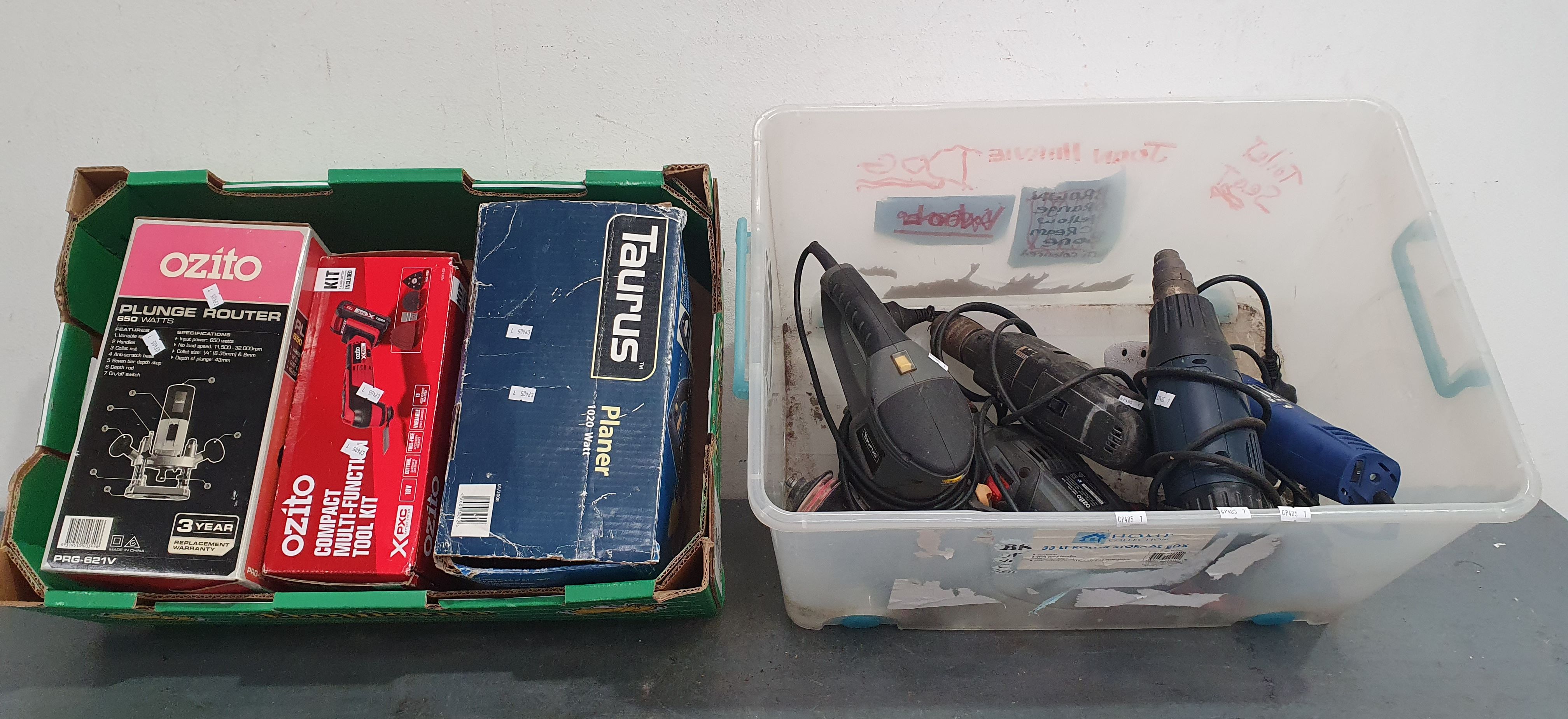 1391 · TWO BOXES OF POWER TOOLS