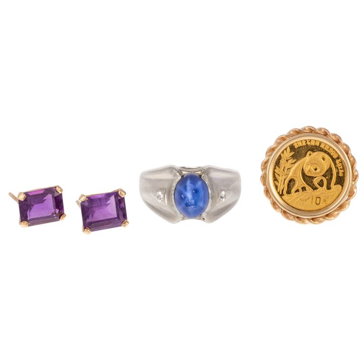 A Collection of Jewelry in 14K