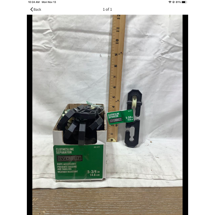 Buying (12) Everbilt Clothesline Separator- 5 3/4"