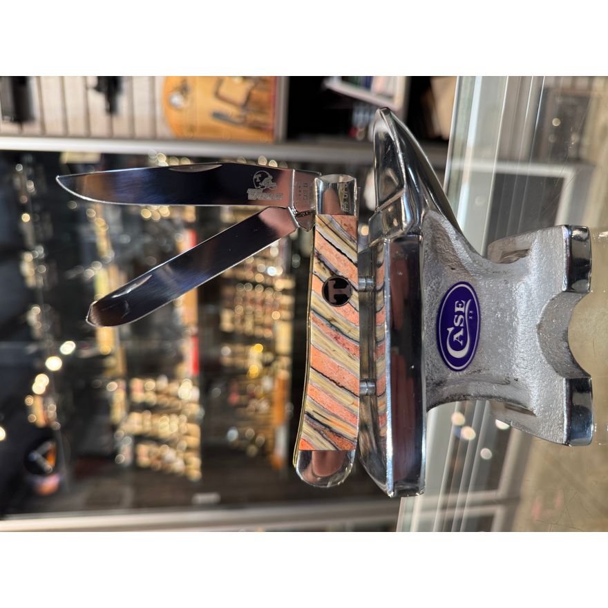MM - Case XX 2023 Mammoth Mike Custom Tennessee Vols Trapper #4 of 5, Stainless Steel Blade