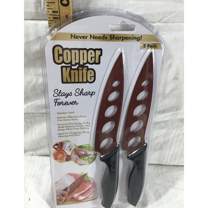 Copper Knife 2 Pack - Stays Sharp Forever