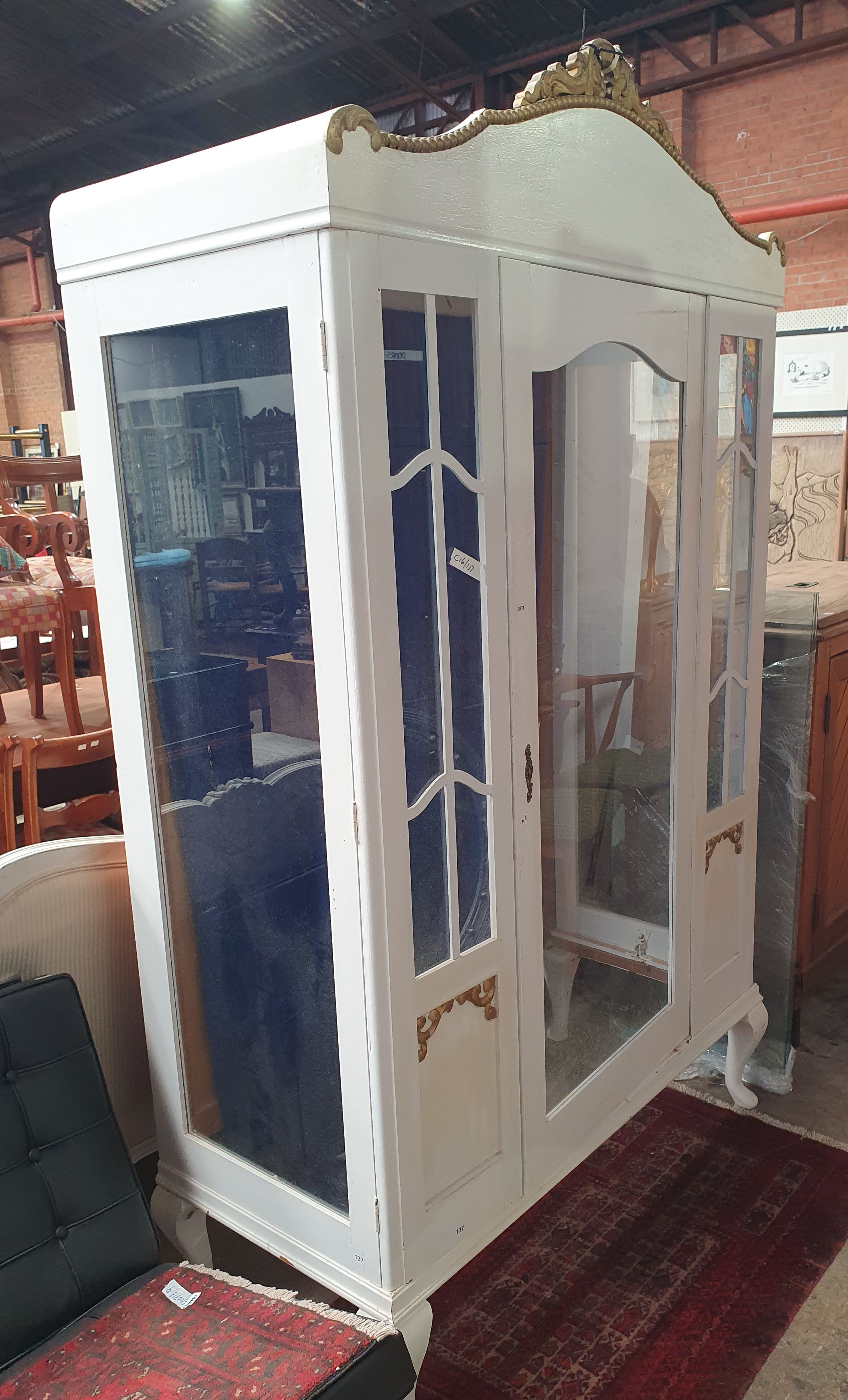 A Painted Display Cabinet