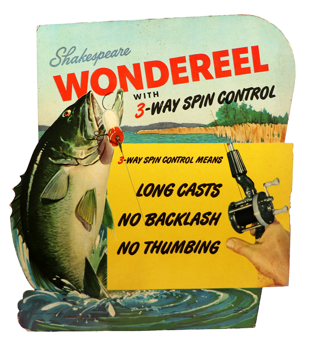 Fishing Reel Sign  Antique Advertising LLC