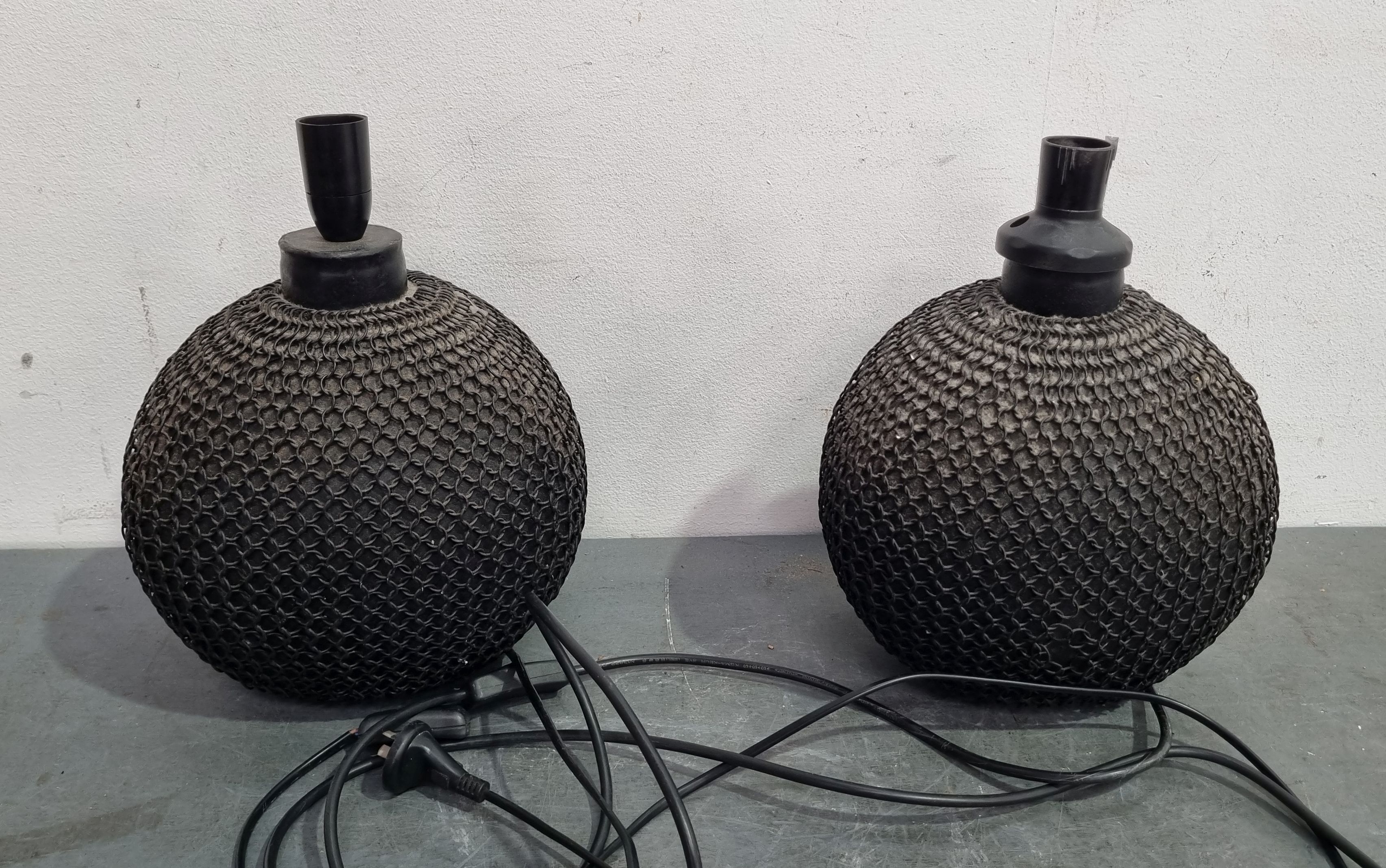A PAIR OF TABLE LAMP BASES