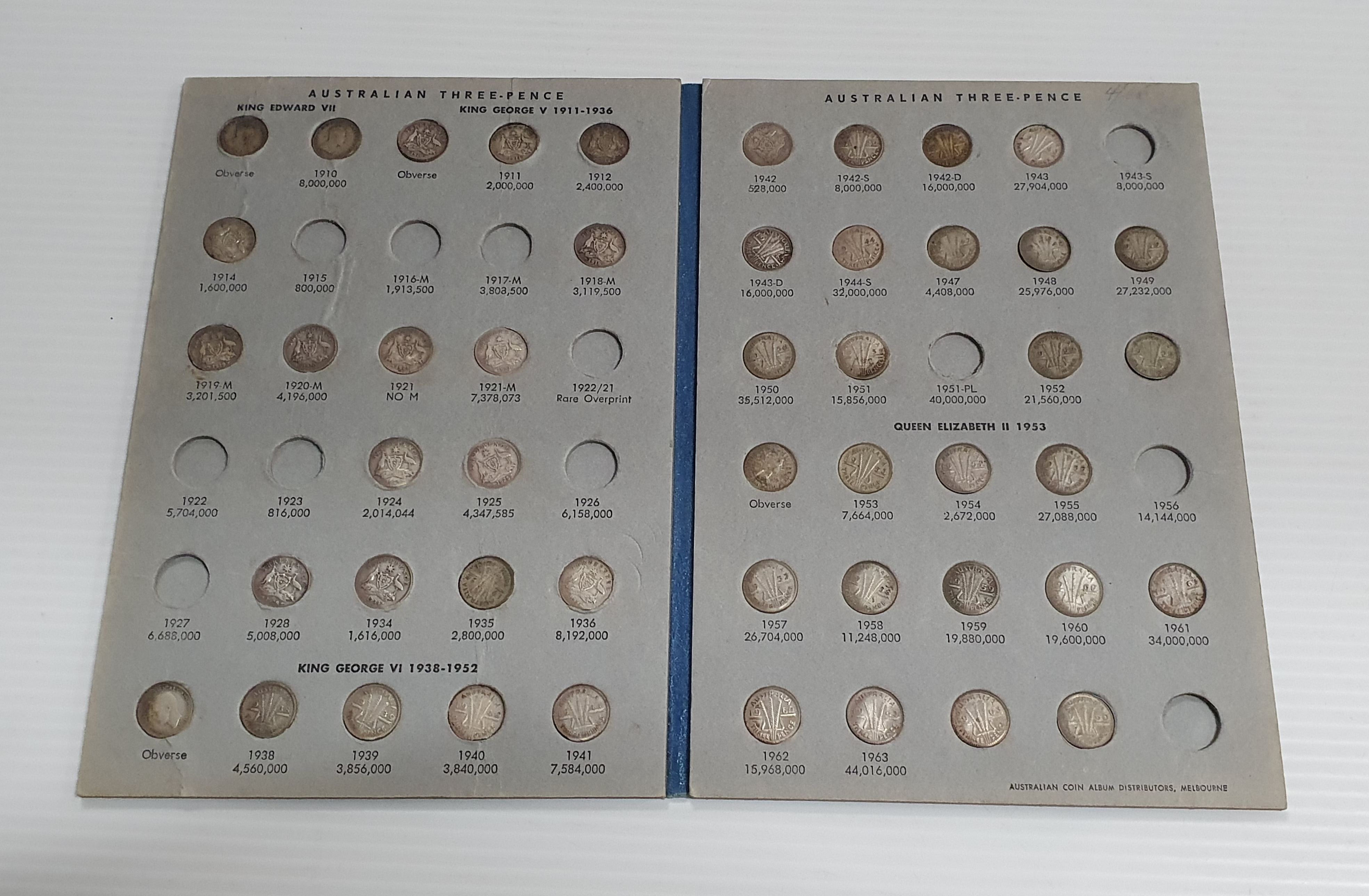 305 · AN AUSTRALIAN SILVER THREEPENCE ALBUM