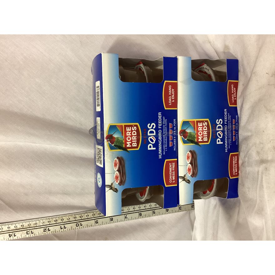 BUYING (2) More Birds Nectar Pods Hummingbird Feeder- 4pk, 3oz Each