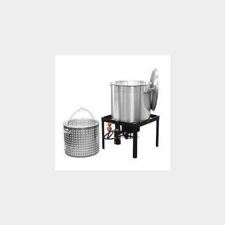 LOCO 100 qt. Propane Single Burner Boiling Kit in Stainless