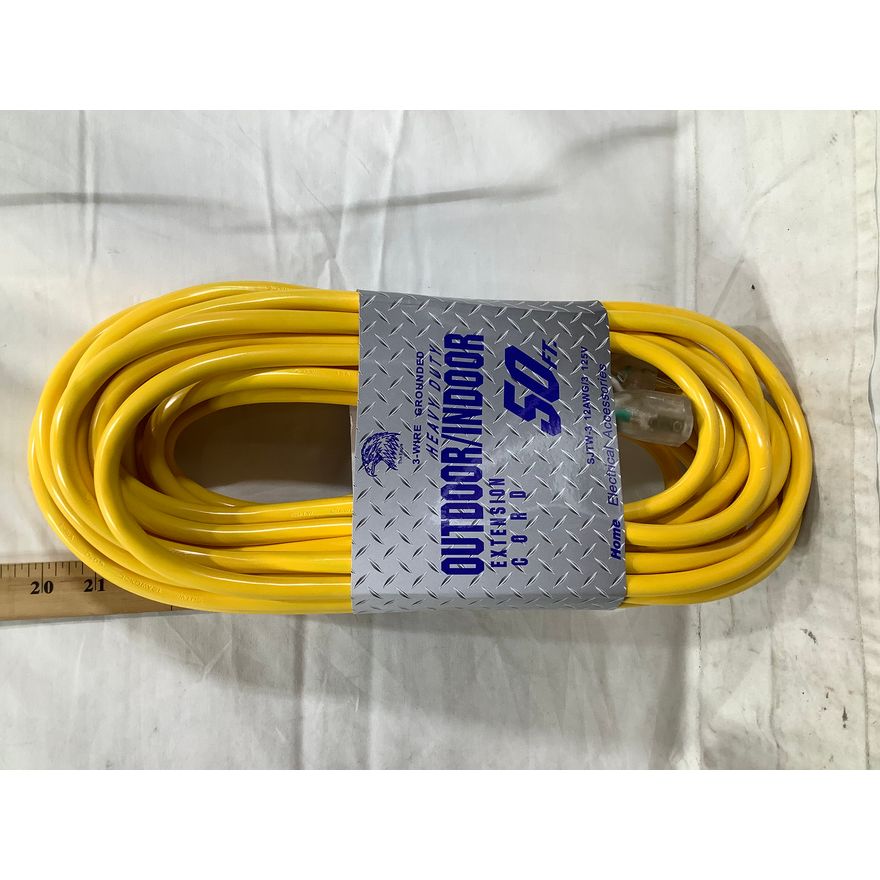 The Eagle 3-Wire Grounded Heavy Duty Outdoor/Indoor 50ft Extension Cord