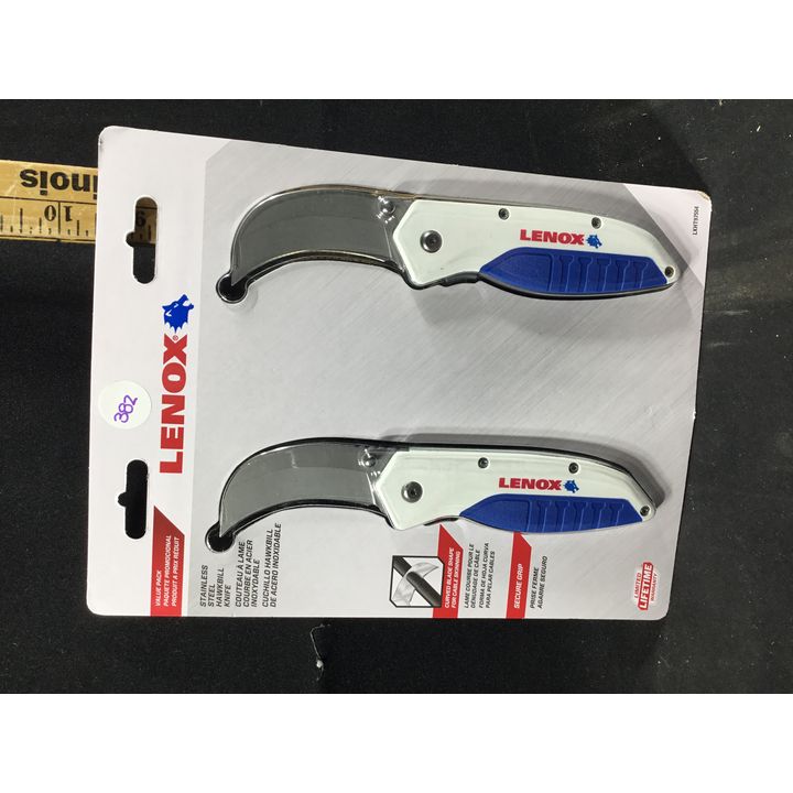 Lenox 2pk Stainless Steel Hawkbill Knives