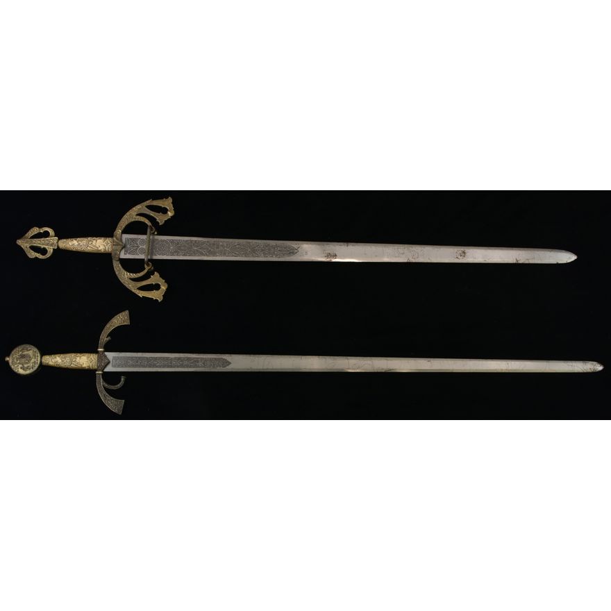 2 Large Toledo swords, 20th century